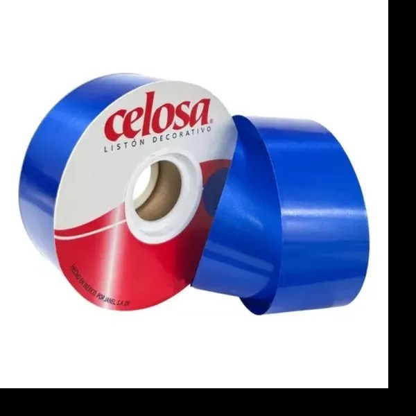 LISTON CELOSA KRYSTAL 9 AZUL REY 332 JANEL 50M ROLLO